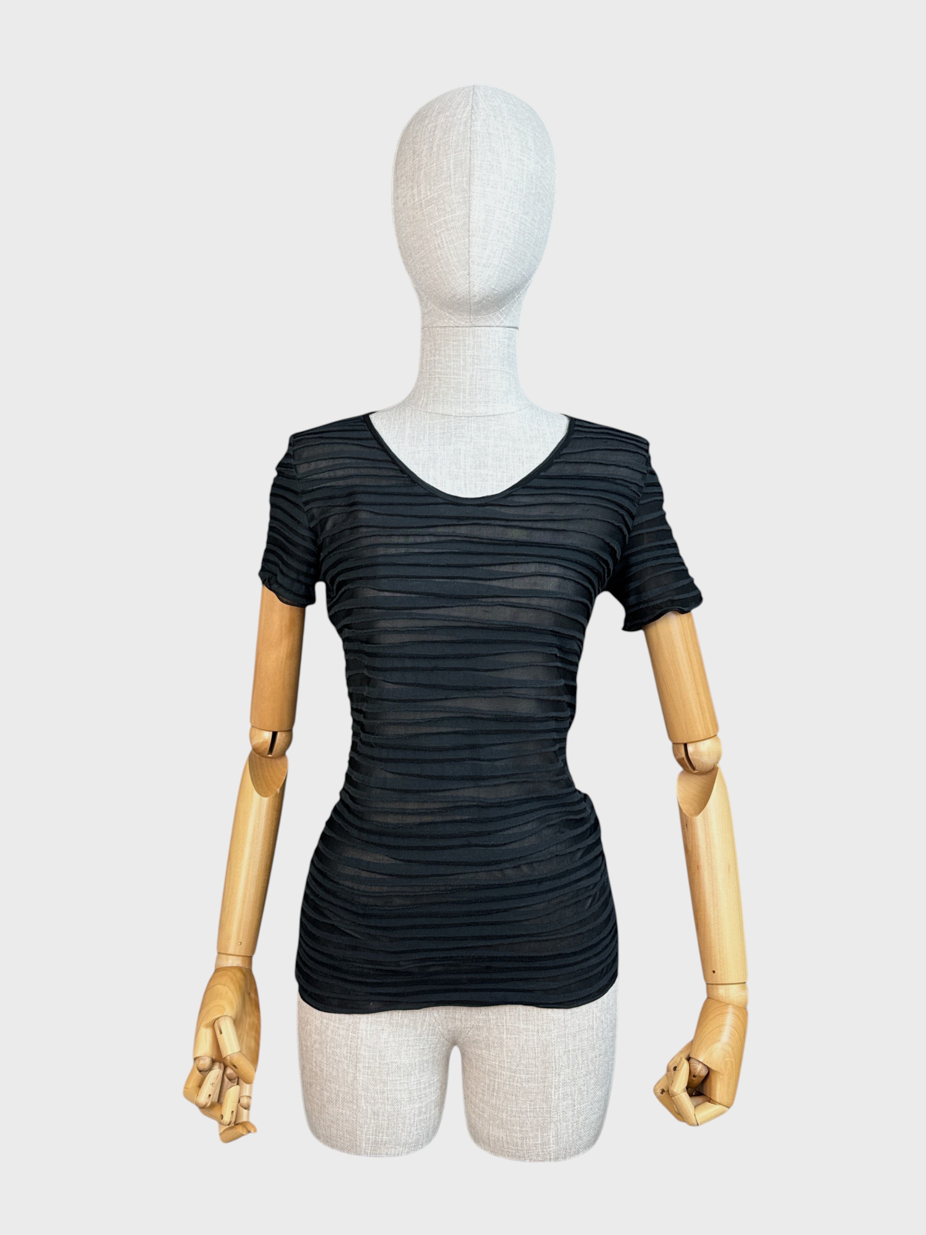 T-shirt texturé Armani Collezioni, taille 4