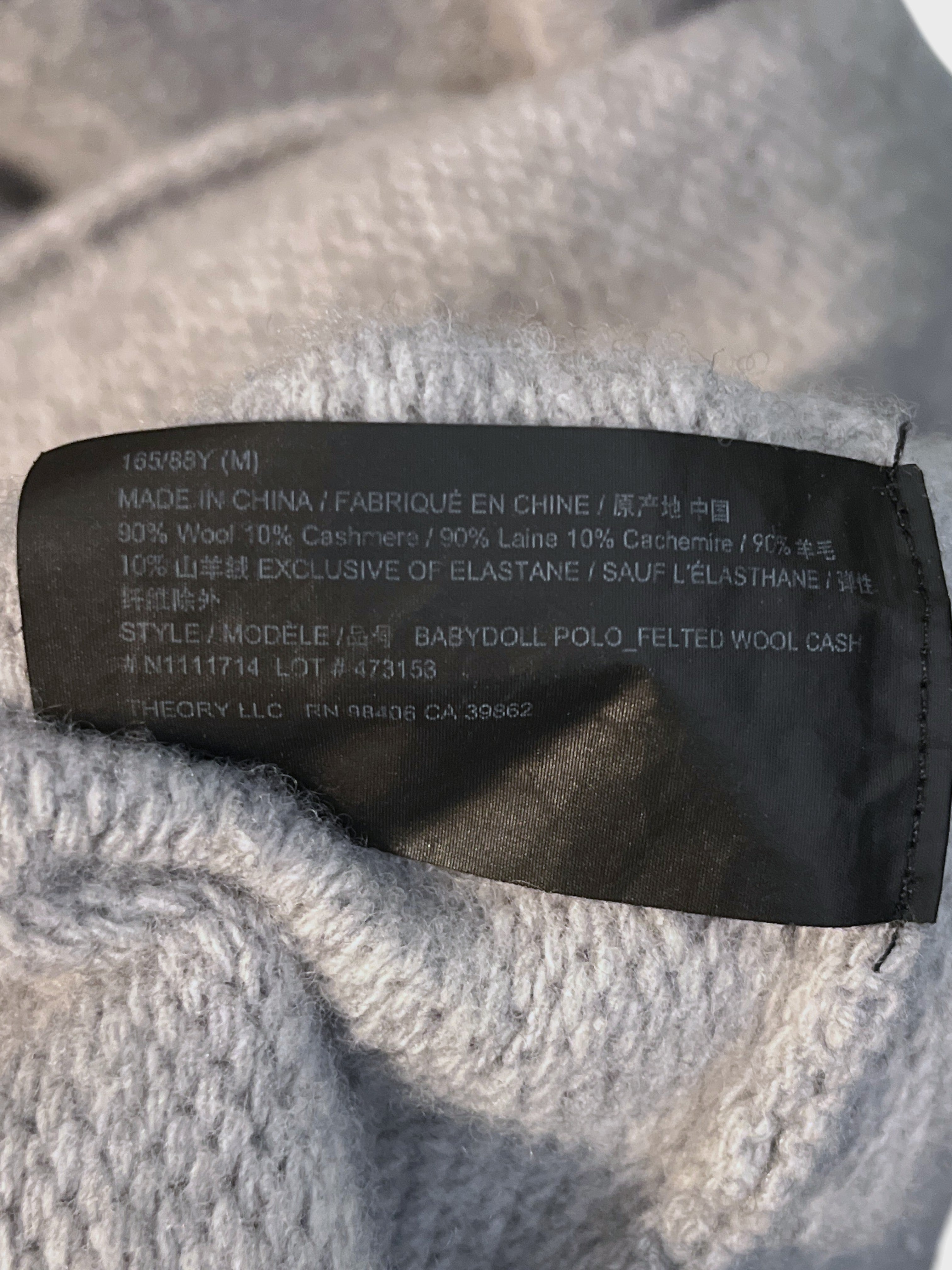 Robe tricot de laine Theory , M