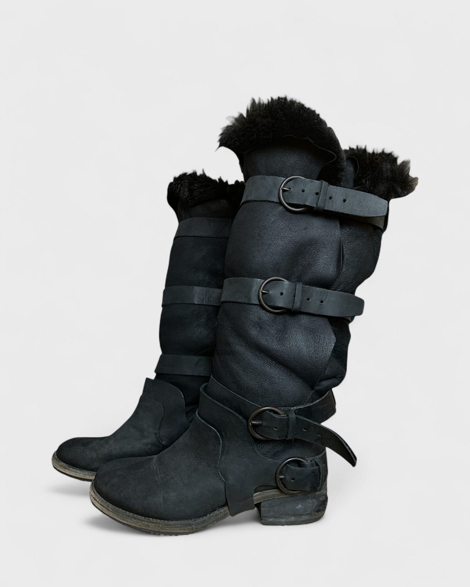 All Saints Furry Boots