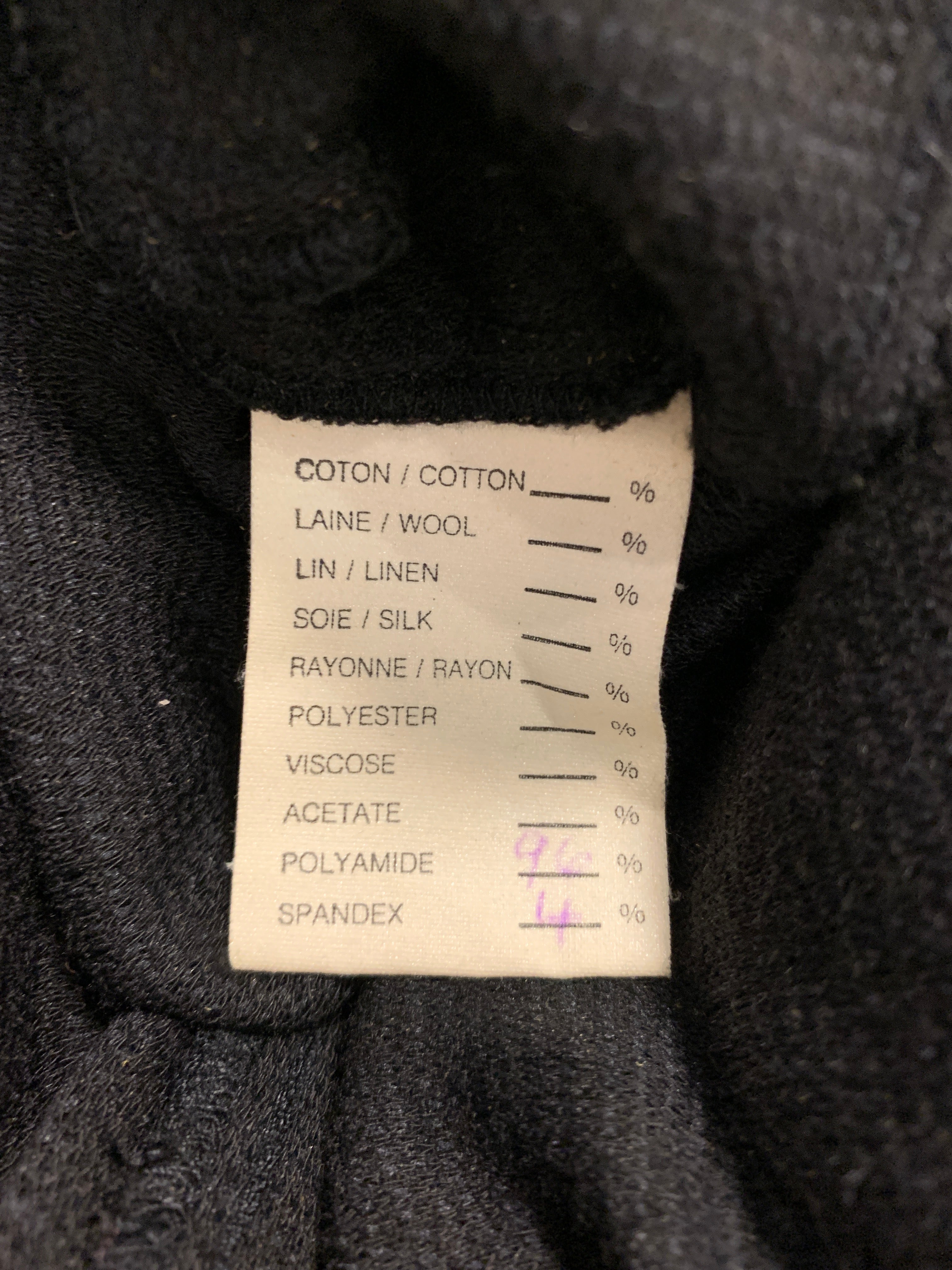 Robe longue noire Col drapé Georges Levesque, S