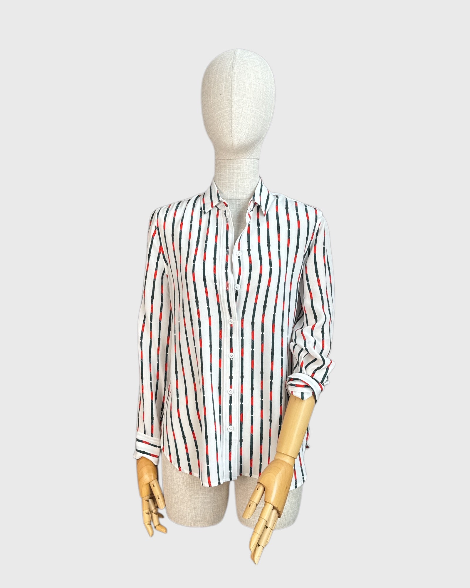 Chemise imprimée 100% soie Équipment, , XS