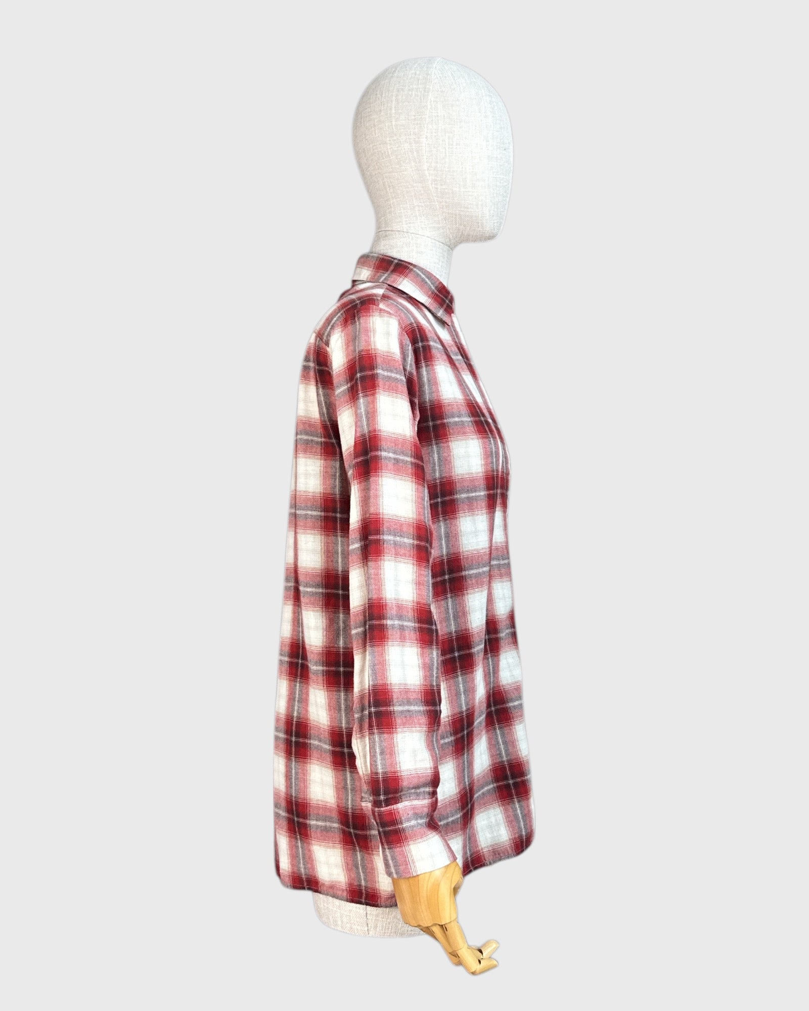 Chemise à carreaux rouge et blanc Maje, taille 1