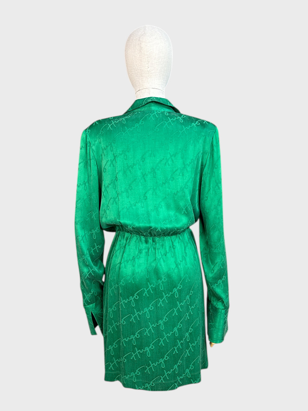 Robe cache-cœur verte Hugo Boss, taille 10