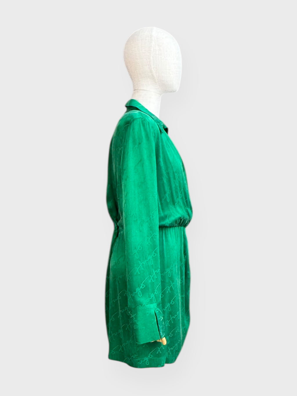 Robe cache-cœur verte Hugo Boss, taille 10